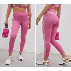 Anthropologie Pink Sophia Workout Yoga Leggings Medium